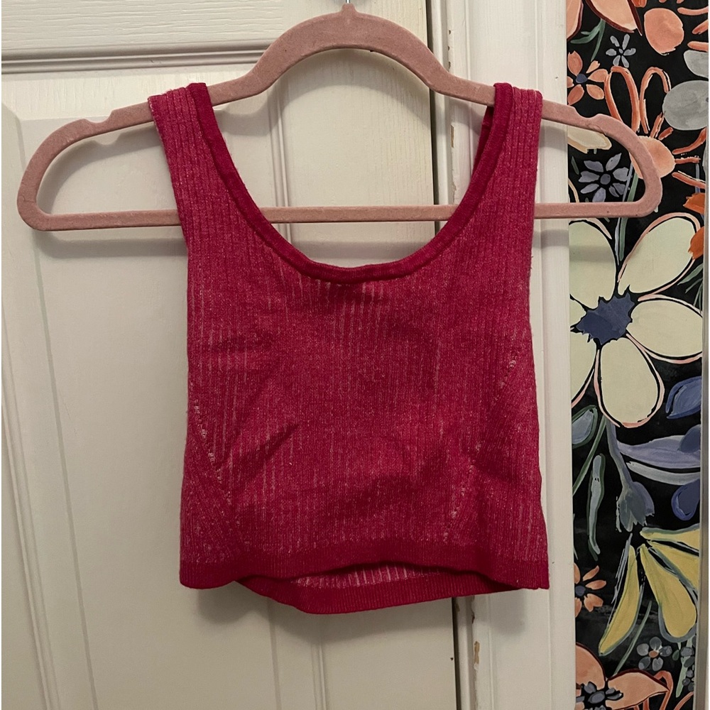 Size small hot pink patterned tank top!